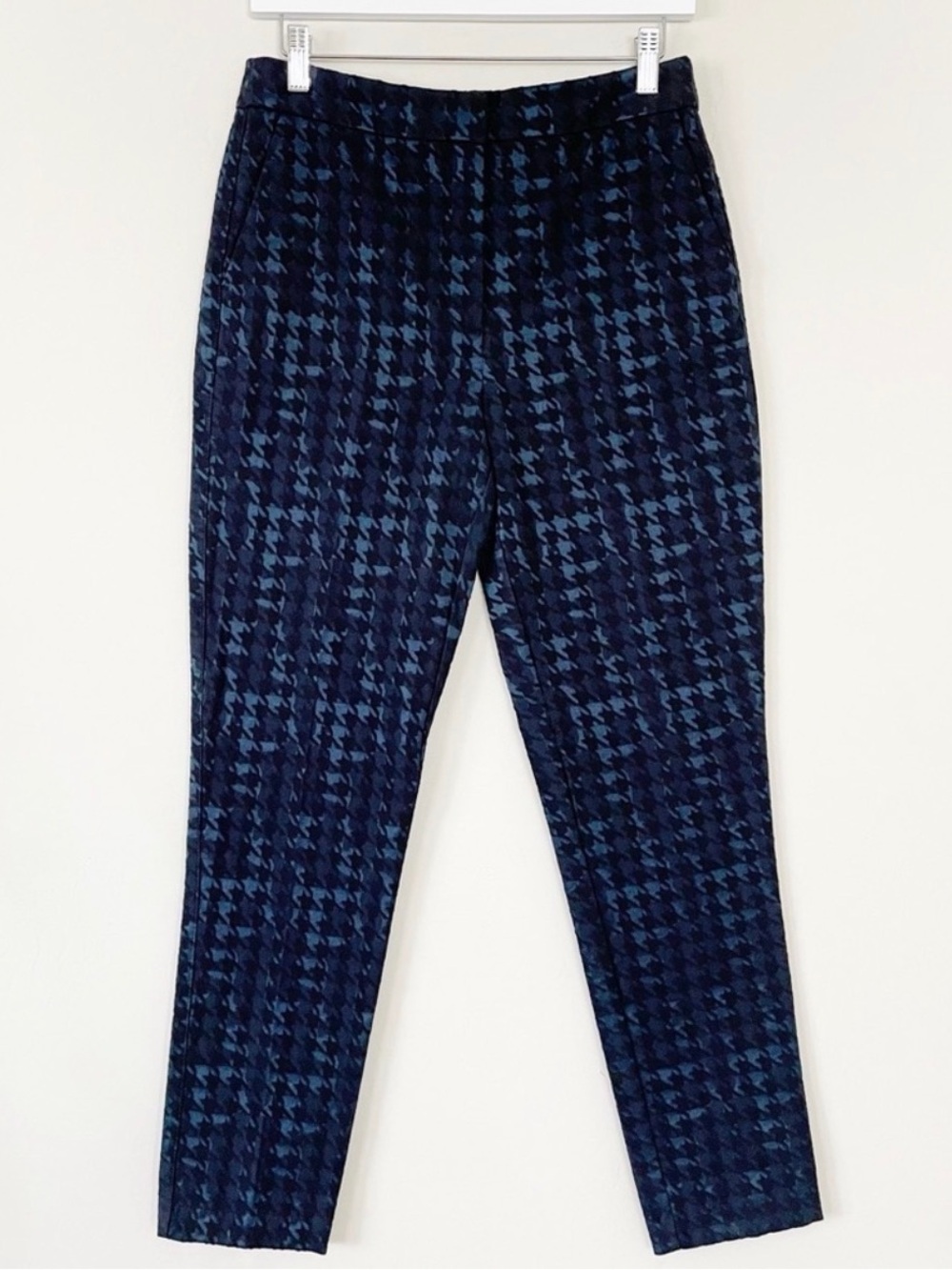REISS Laura Houndstooth Skinny Jacquard Pants